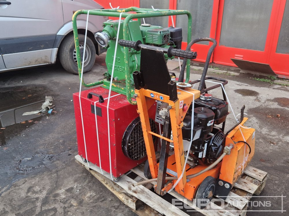 Pallet of Asphalt Saw, Electric Space Heater (2 of) Wacker Water Pump - Incalzitor constructii: Foto 4 Pallet of Asphalt Saw, Electric Space Heater (2 of) Wacker Water Pump - Incalzitor constructii: Foto 4