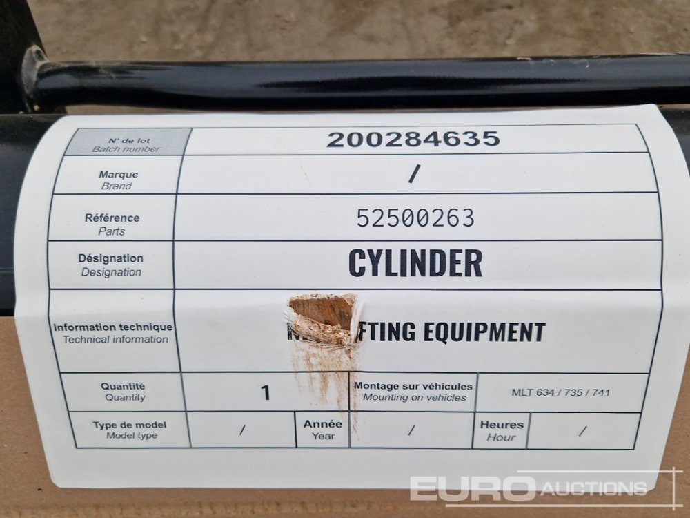 Stivuitor Cylinder to suit Manitou MLT634/735/741: Foto 8 Stivuitor Cylinder to suit Manitou MLT634/735/741: Foto 8