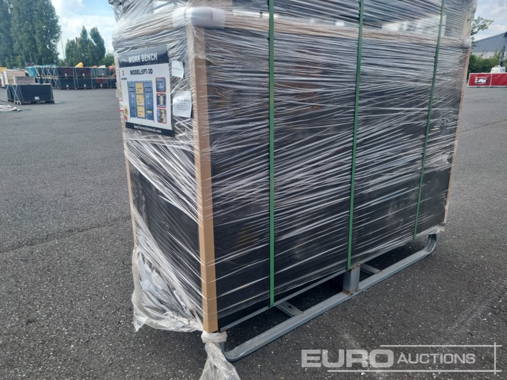 Unused 2024 Steelman 5’ Work Bench With 3 Drawers & 2 Cabinets. Packed In Plastics. Drawers With Lock & Anti-Slip Inners. Using New 3 Rail Sliding - Echipament de atelier: Foto 3 Unused 2024 Steelman 5’ Work Bench With 3 Drawers & 2 Cabinets. Packed In Plastics. Drawers With Lock & Anti-Slip Inners. Using New 3 Rail Sliding - Echipament de atelier: Foto 3