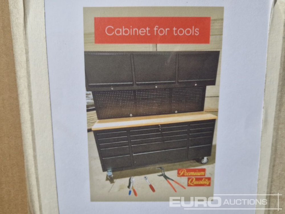 Unused 72" 15 Drawer Tool Cabinet with Peg Board - Echipament de atelier: Foto 3 Unused 72" 15 Drawer Tool Cabinet with Peg Board - Echipament de atelier: Foto 3