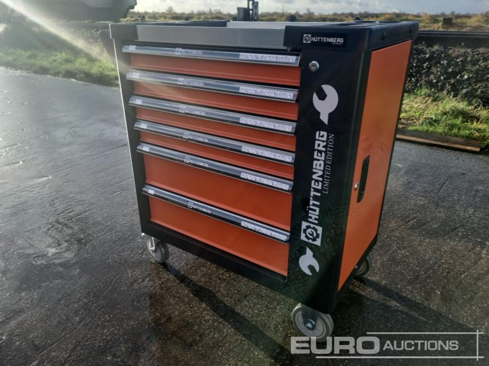 Unused Hüttenberg Tool Trolley, 6 Drawers with Tools - Echipament de atelier: Foto 2 Unused Hüttenberg Tool Trolley, 6 Drawers with Tools - Echipament de atelier: Foto 2