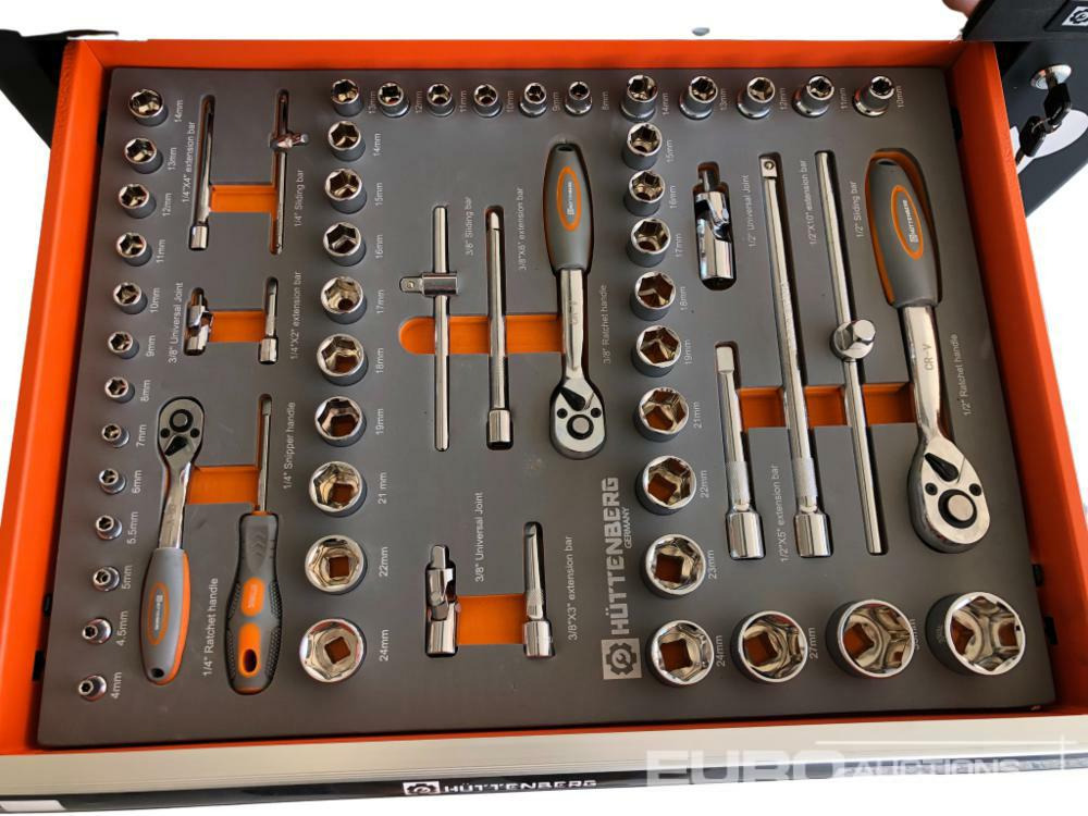 Unused Hüttenberg Tool Trolley, 6 Drawers with Tools - Echipament de atelier: Foto 5 Unused Hüttenberg Tool Trolley, 6 Drawers with Tools - Echipament de atelier: Foto 5