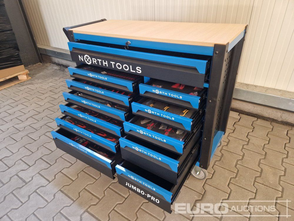 Unused NORTH-TOOL JUMBO-PRO 12 Drawer Tool Cabinet, Professional Tools - Echipament de atelier: Foto 1 Unused NORTH-TOOL JUMBO-PRO 12 Drawer Tool Cabinet, Professional Tools - Echipament de atelier: Foto 1