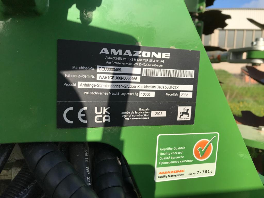 Amazone Ceus 5000-2TX - Grapă cu discuri: Foto 3 Amazone Ceus 5000-2TX - Grapă cu discuri: Foto 3