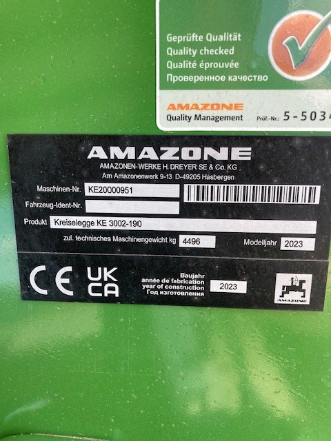 Amazone KE 3002-190 Anbaukreiselegge - Maşină pentru prelucrarea solului: Foto 2 Amazone KE 3002-190 Anbaukreiselegge - Maşină pentru prelucrarea solului: Foto 2
