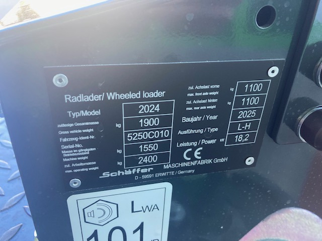 Schäffer Hoflader Typ 2024 - Încărcător frontal pe pneuri: Foto 2 Schäffer Hoflader Typ 2024 - Încărcător frontal pe pneuri: Foto 2