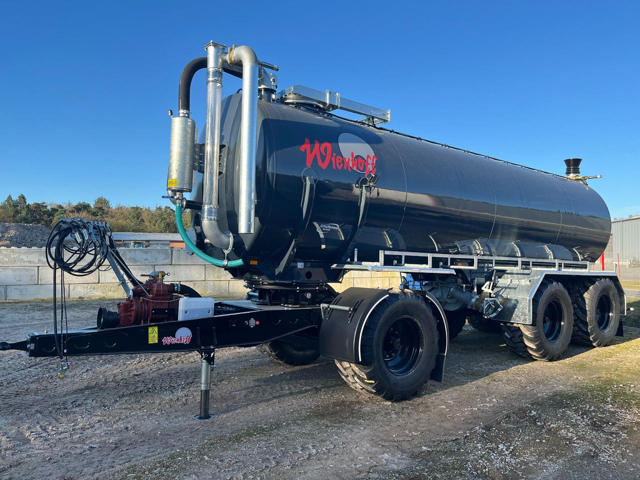 Maşină de împrăştiat îngrăşăminte Wienhoff Zentralachsvorderwagen 28500 L: Foto 1