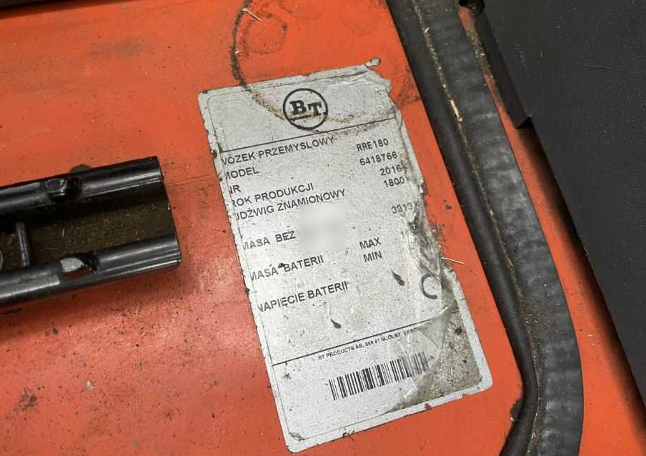 BT RRE180 - Stivuitor cu catarg retractabil: Foto 4 BT RRE180 - Stivuitor cu catarg retractabil: Foto 4