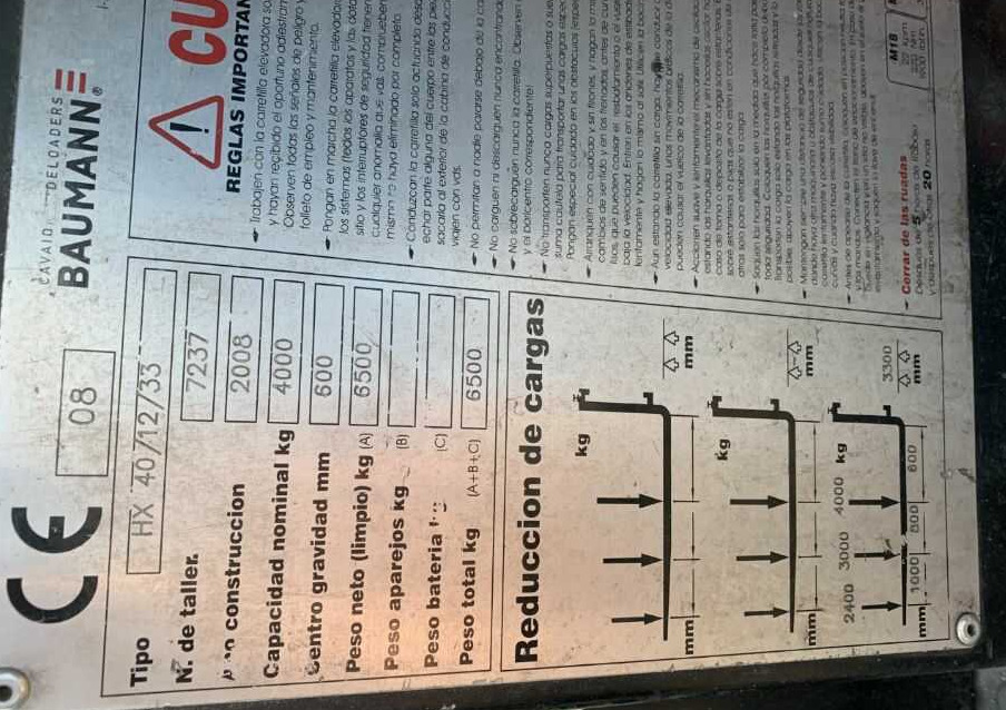Baumann HX40/12/33 - Stivuitor lateral: Foto 4 Baumann HX40/12/33 - Stivuitor lateral: Foto 4