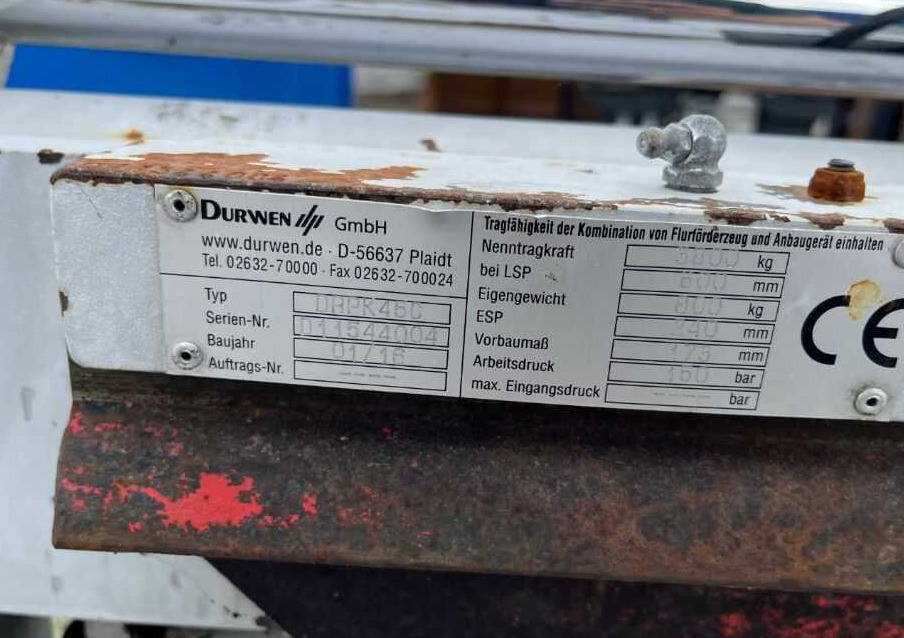 Durwen DRPK45C - Furci pentru Motostivuitor: Foto 5 Durwen DRPK45C - Furci pentru Motostivuitor: Foto 5