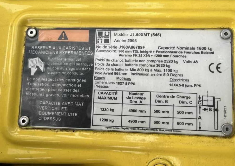 Hyster J1.60XMT - Electrostivuitor: Foto 4 Hyster J1.60XMT - Electrostivuitor: Foto 4