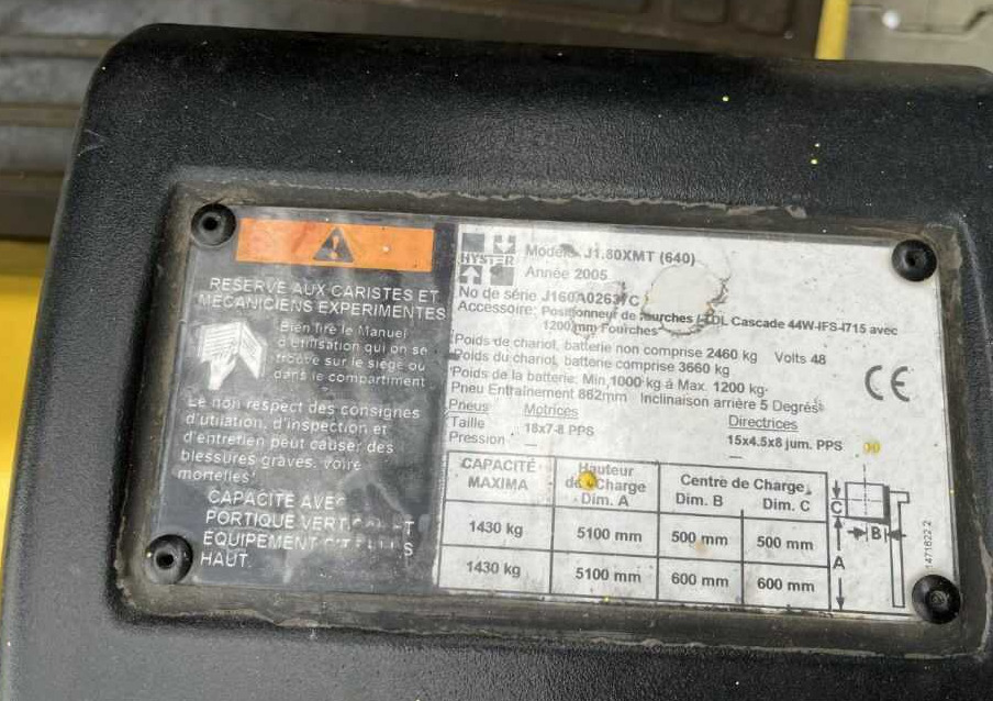 Hyster J1.80XMT - Electrostivuitor: Foto 4 Hyster J1.80XMT - Electrostivuitor: Foto 4
