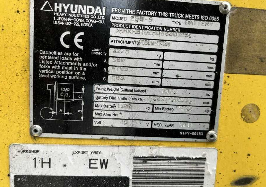 Hyundai 25B-9 - Electrostivuitor: Foto 4 Hyundai 25B-9 - Electrostivuitor: Foto 4