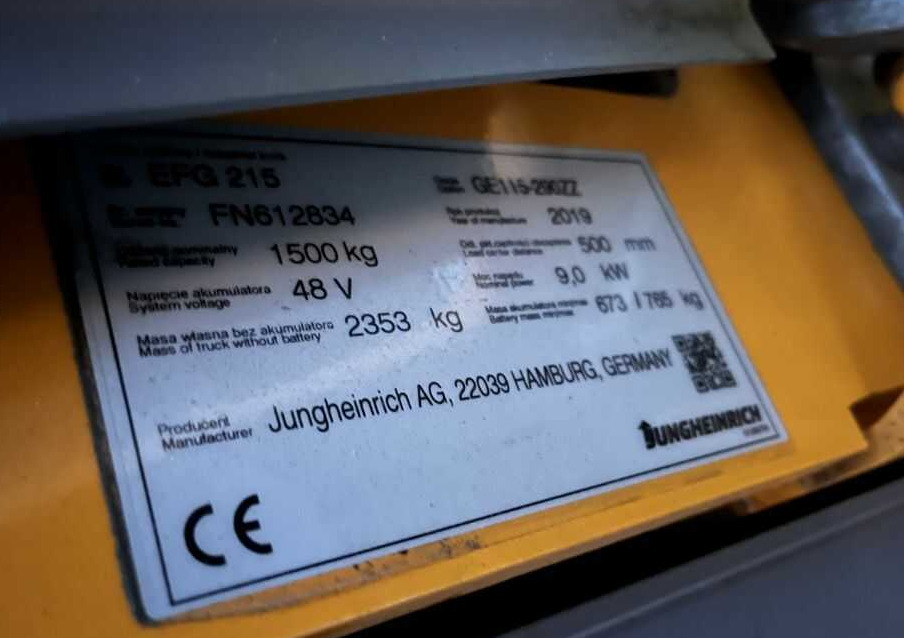 Jungheinrich EFG215 - Electrostivuitor: Foto 4 Jungheinrich EFG215 - Electrostivuitor: Foto 4