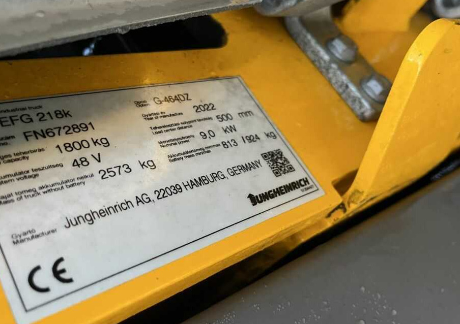 Jungheinrich EFG218k - Electrostivuitor: Foto 4 Jungheinrich EFG218k - Electrostivuitor: Foto 4