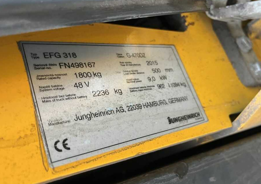 Jungheinrich EFG318 - Electrostivuitor: Foto 4 Jungheinrich EFG318 - Electrostivuitor: Foto 4