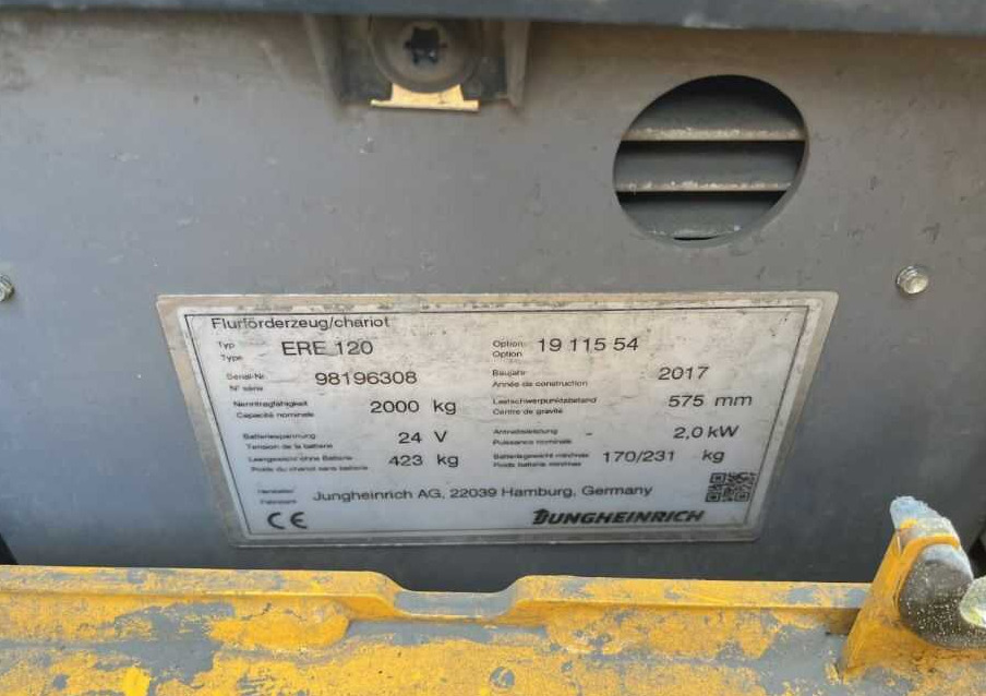 Jungheinrich ERE120 - Transpalet la mare înălţime: Foto 4 Jungheinrich ERE120 - Transpalet la mare înălţime: Foto 4