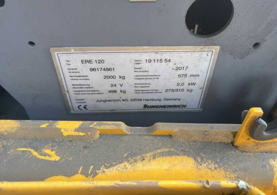 Jungheinrich ERE120 - Transpalet manual: Foto 4 Jungheinrich ERE120 - Transpalet manual: Foto 4