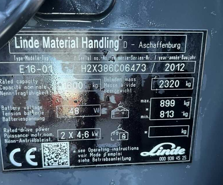 Linde E16-01 - Electrostivuitor: Foto 4 Linde E16-01 - Electrostivuitor: Foto 4