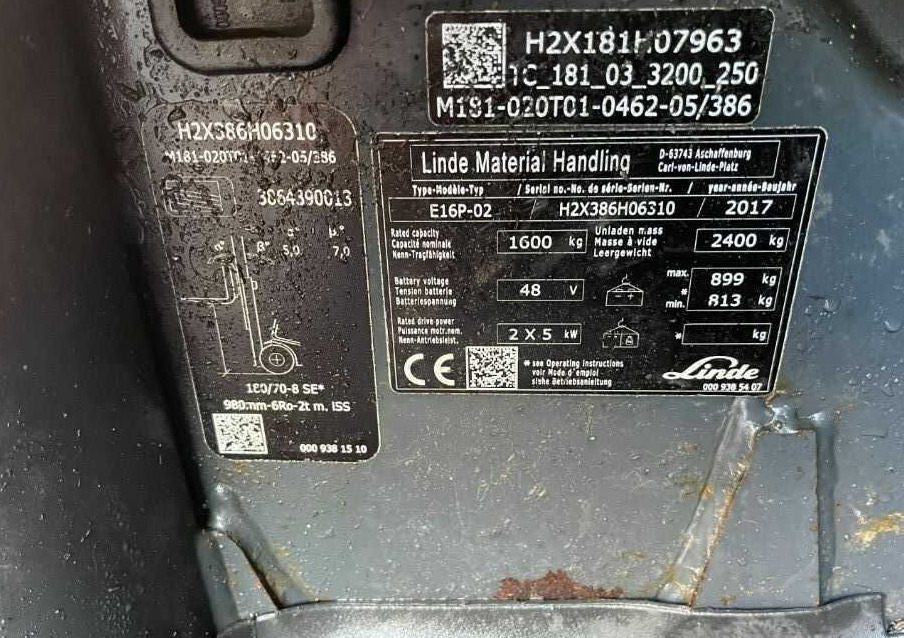 Linde E16P-01 - Electrostivuitor: Foto 4 Linde E16P-01 - Electrostivuitor: Foto 4