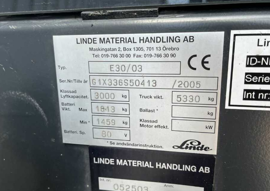 Linde E30-03 - Electrostivuitor: Foto 4 Linde E30-03 - Electrostivuitor: Foto 4