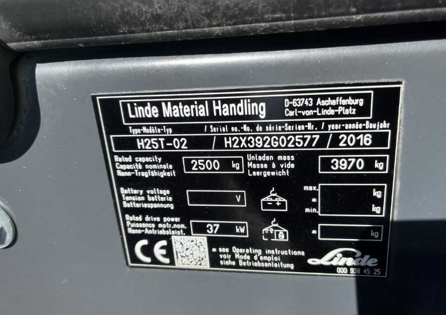Linde H25T-02 - Stivuitor GPL: Foto 2 Linde H25T-02 - Stivuitor GPL: Foto 2