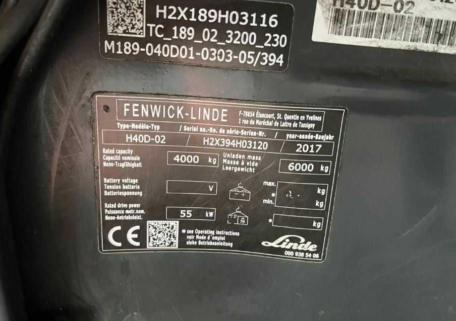 Linde H40D-02 - Stivuitor diesel: Foto 4 Linde H40D-02 - Stivuitor diesel: Foto 4