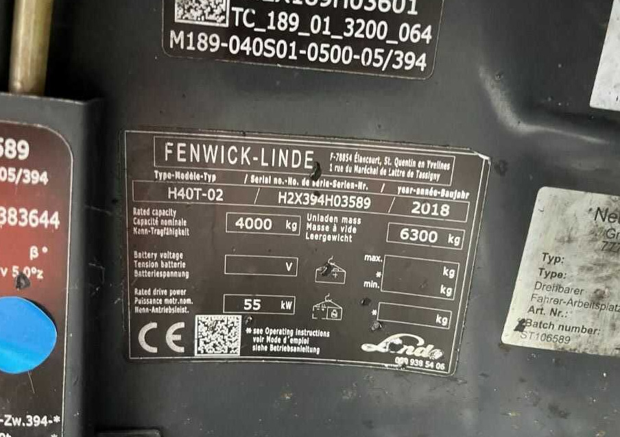 Linde H40T-02 - Stivuitor GPL: Foto 4 Linde H40T-02 - Stivuitor GPL: Foto 4