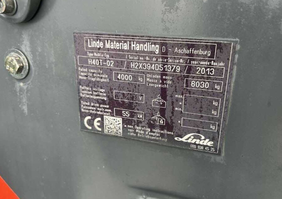 Linde H40T-02 - Stivuitor GPL: Foto 4 Linde H40T-02 - Stivuitor GPL: Foto 4