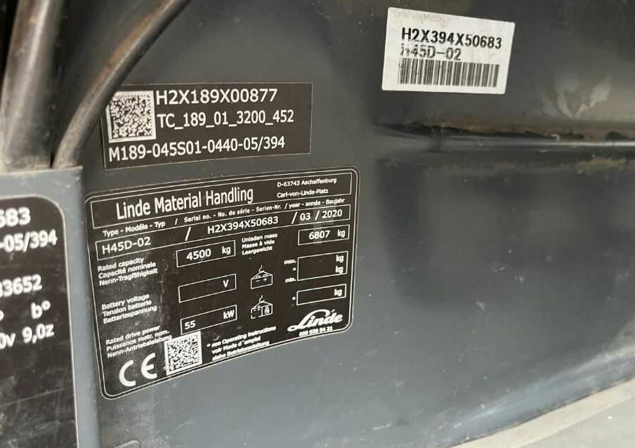 Linde H45D-02 - Stivuitor diesel: Foto 4 Linde H45D-02 - Stivuitor diesel: Foto 4