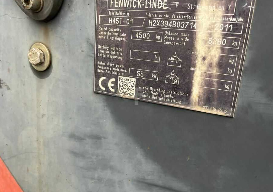 Linde H45T-01 - Stivuitor GPL: Foto 4 Linde H45T-01 - Stivuitor GPL: Foto 4