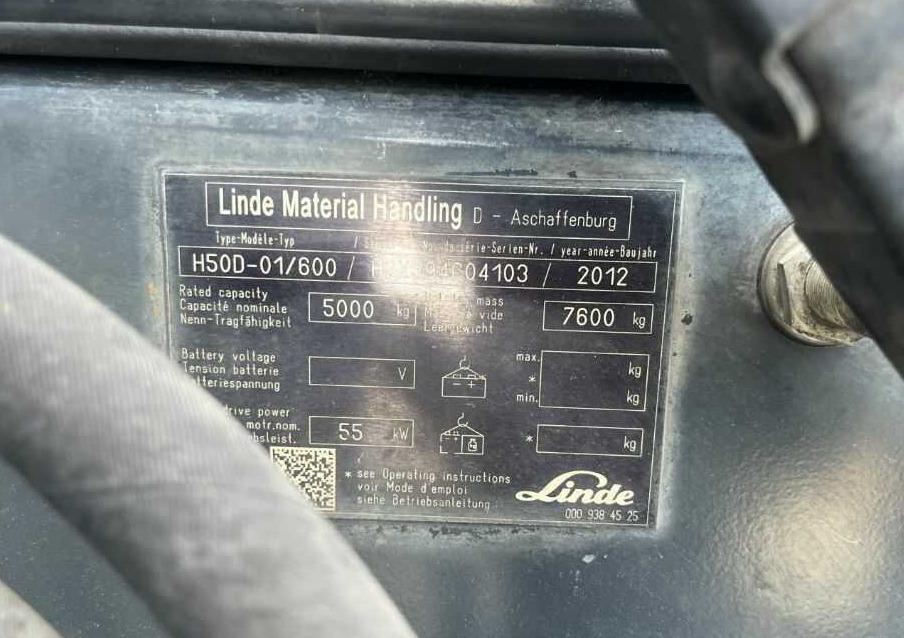 Linde H50D-01/600 - Stivuitor diesel: Foto 4 Linde H50D-01/600 - Stivuitor diesel: Foto 4