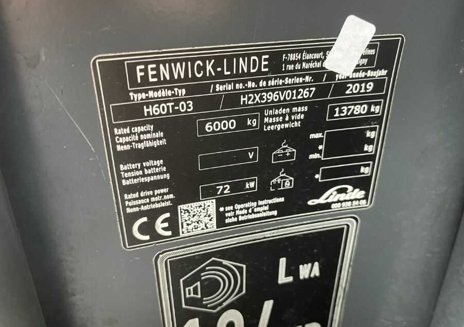Linde H60T-03 - Stivuitor GPL: Foto 4 Linde H60T-03 - Stivuitor GPL: Foto 4