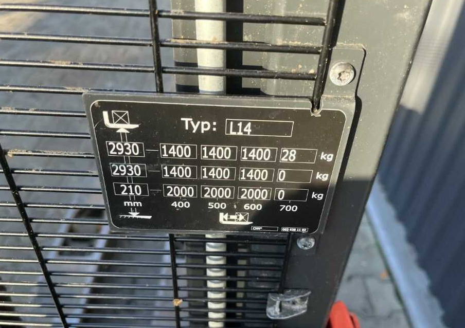 Linde L14 - Transpalet la mare înălţime: Foto 5 Linde L14 - Transpalet la mare înălţime: Foto 5