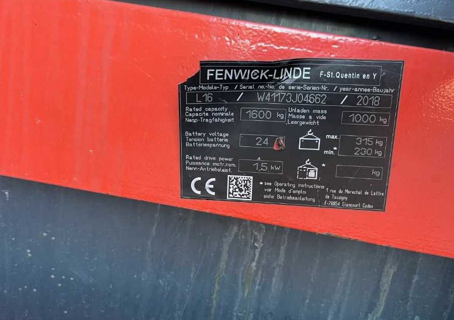 Linde L16 - Transpalet la mare înălţime: Foto 4 Linde L16 - Transpalet la mare înălţime: Foto 4