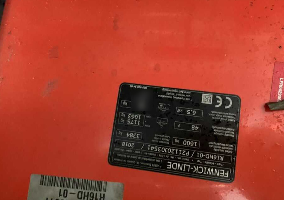 Linde R16HD-01 - Stivuitor cu catarg retractabil: Foto 4 Linde R16HD-01 - Stivuitor cu catarg retractabil: Foto 4