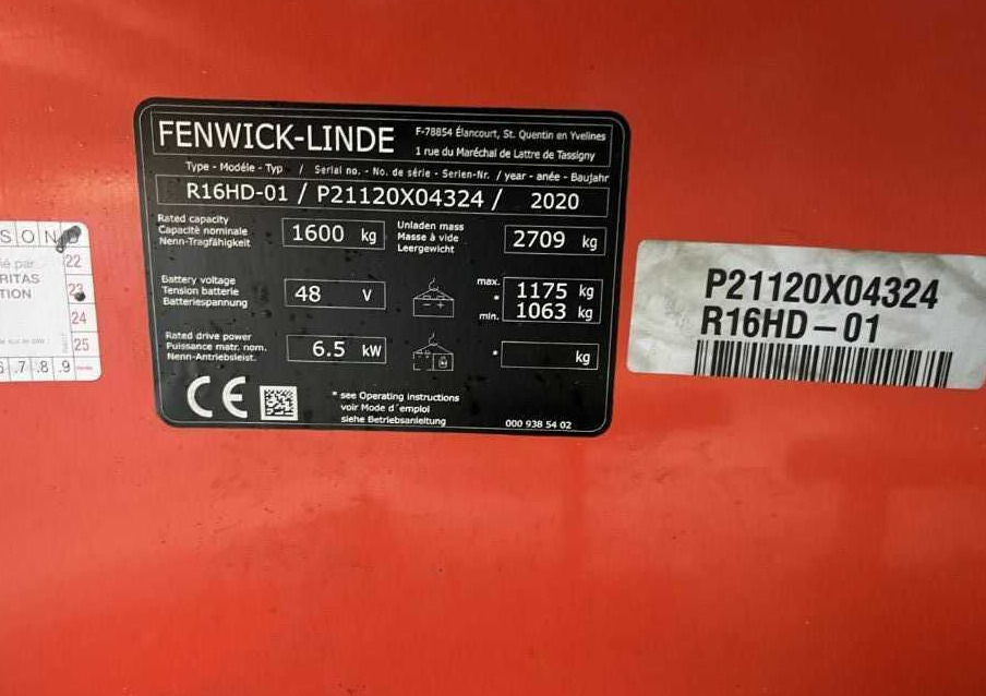Linde R16HD-01 - Stivuitor cu catarg retractabil: Foto 4 Linde R16HD-01 - Stivuitor cu catarg retractabil: Foto 4