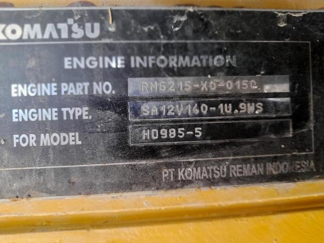 Komatsu SA12V140 - WA800 - HD785 - HD985 - D475 engine - - Motor: Foto 5 Komatsu SA12V140 - WA800 - HD785 - HD985 - D475 engine - - Motor: Foto 5