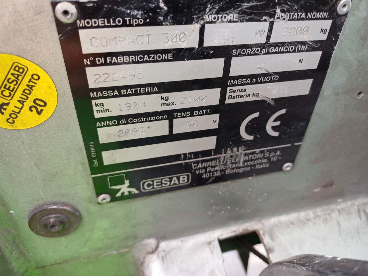 CESAB Compact 300 - Electrostivuitor: Foto 5 CESAB Compact 300 - Electrostivuitor: Foto 5