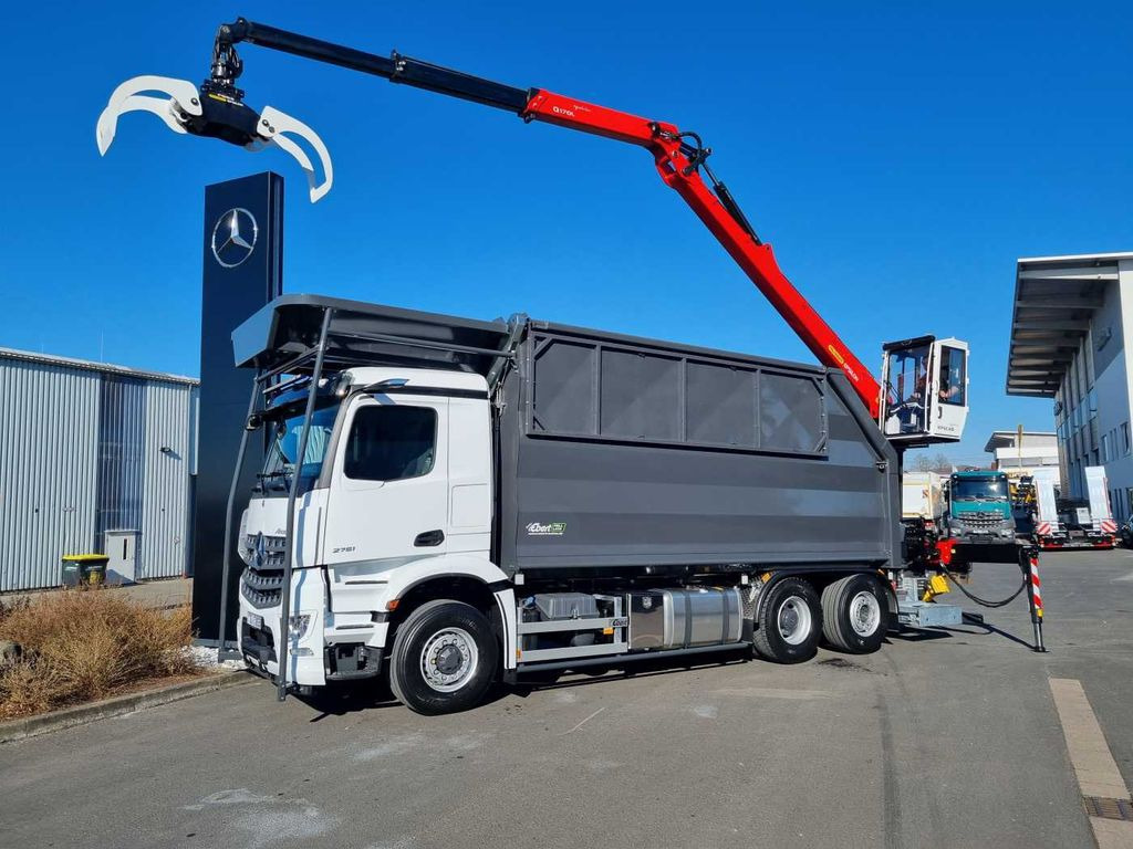 Mercedes-Benz Arocs 2751L HAD + Q170L (11,5m!) -EBERT-Fäll-LKW - Camion forestier, Camion cu macara: Foto 1 Mercedes-Benz Arocs 2751L HAD + Q170L (11,5m!) -EBERT-Fäll-LKW - Camion forestier, Camion cu macara: Foto 1