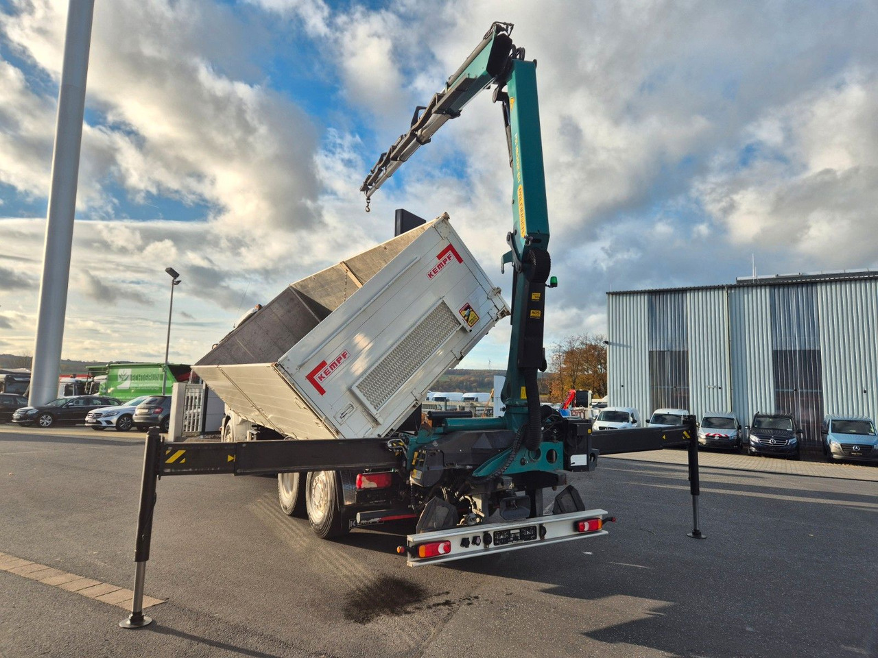 Camion basculantă, Camion cu macara Scania G490 LB6x2*4HNB Palfinger PK 18002-EH D Funk AHK: Foto 34