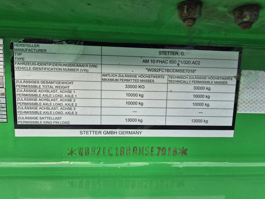 Semiremorcă betonieră Stetter FHAC 890 71/320.AC2 Betonmischer 10m³: Foto 14