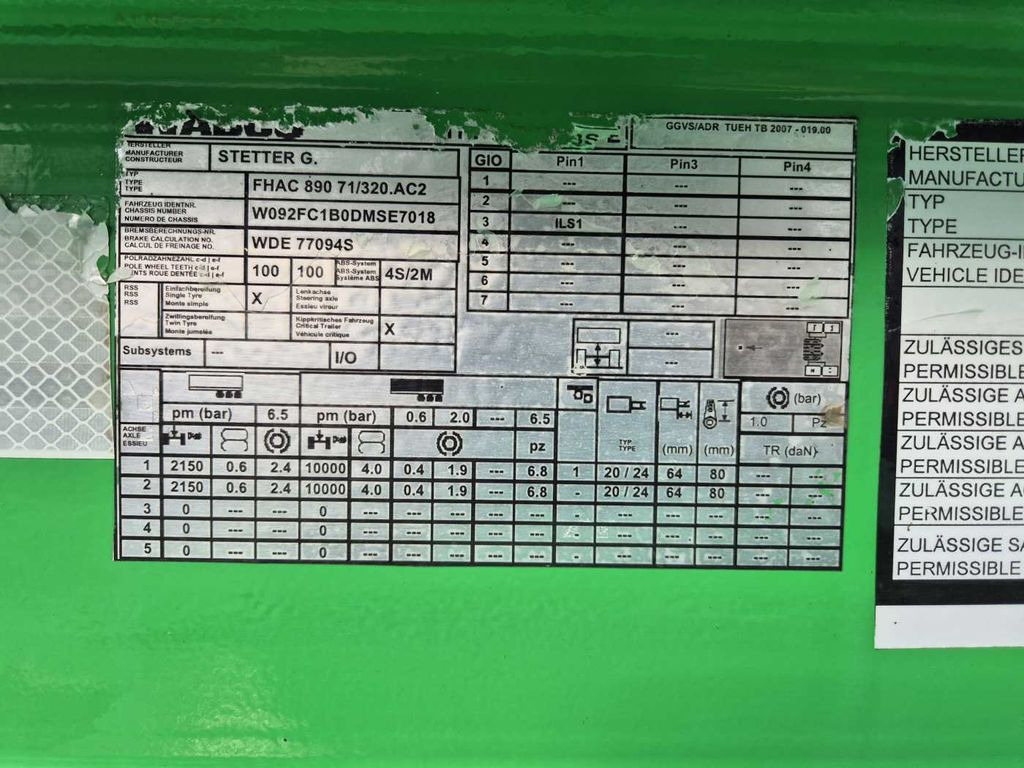 Semiremorcă betonieră Stetter FHAC 890 71/320.AC2 Betonmischer 10m³: Foto 13