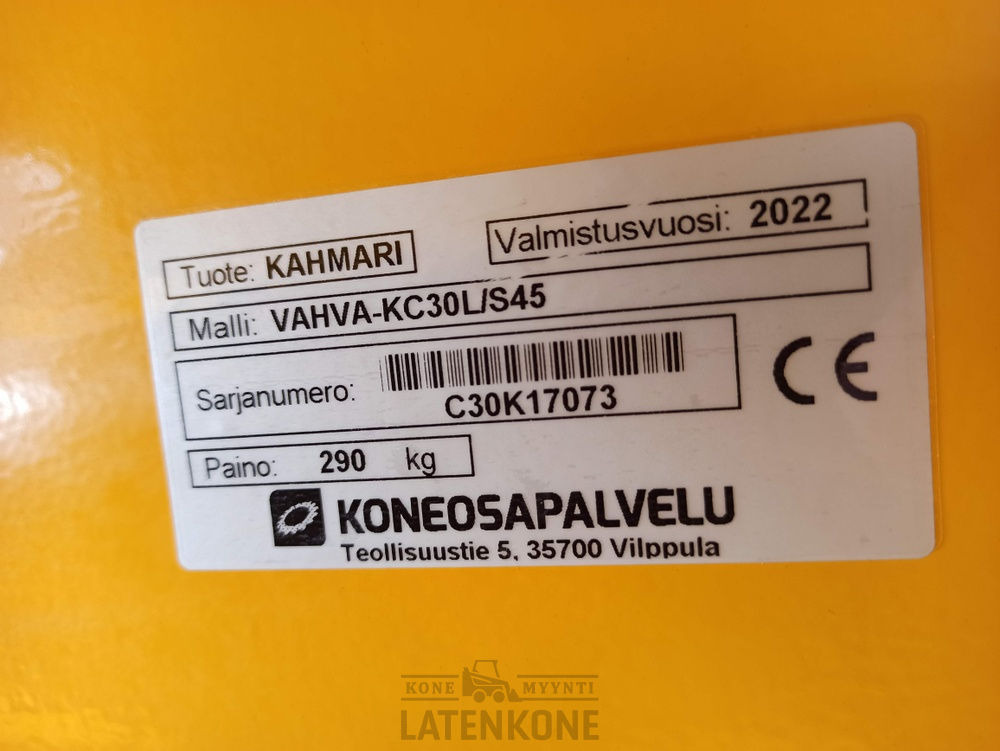 Graifer pentru Utilaje constructii Vahva KC30 S45 kaivinkoneen koura: Foto 11