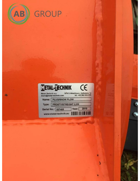 METAL-TECHNIK pług odśnieżny prosty 2m - Plug zapada pentru Utilaje agricole: Foto 4 METAL-TECHNIK pług odśnieżny prosty 2m - Plug zapada pentru Utilaje agricole: Foto 4