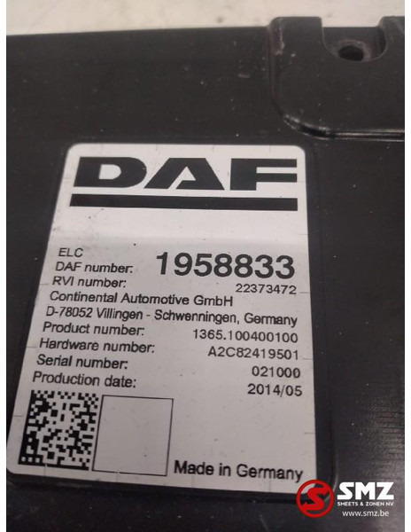 DAF Occ ECU ELC regeleenheid DAF - Calculator de bord pentru Camion: Foto 2 DAF Occ ECU ELC regeleenheid DAF - Calculator de bord pentru Camion: Foto 2