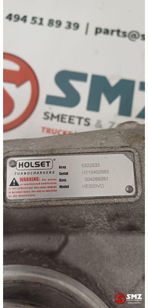 Iveco Occ turbocharger HE500VG F3AE3681 Cursor10 Iveco - Turbocompresor pentru Camion: Foto 5 Iveco Occ turbocharger HE500VG F3AE3681 Cursor10 Iveco - Turbocompresor pentru Camion: Foto 5