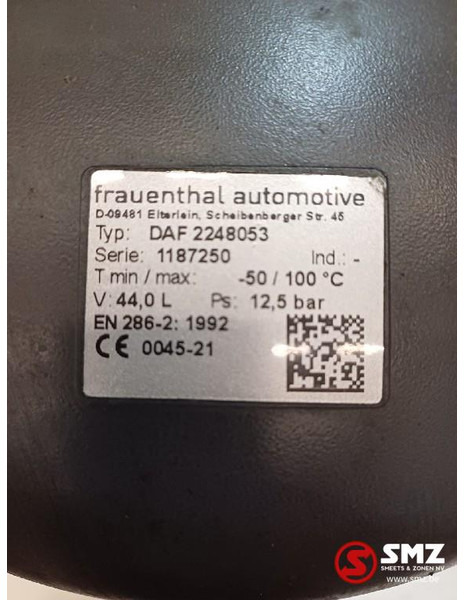 DAF Occ luchtketel 44L 12.5Bar DAF - Piesă de schimb pentru Camion: Foto 5 DAF Occ luchtketel 44L 12.5Bar DAF - Piesă de schimb pentru Camion: Foto 5