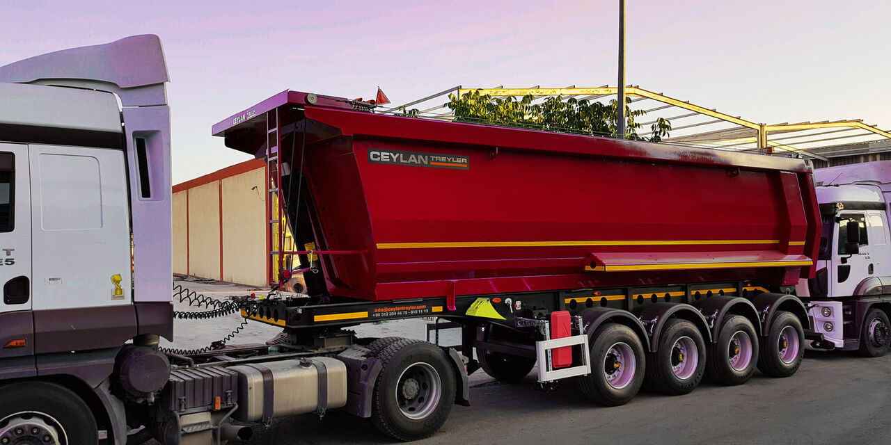 Semiremorcă basculantă nou CEYLAN 35-40 M3 4 AXLE TIPPER: Foto 8