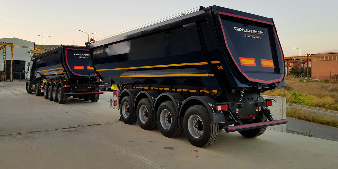 Semiremorcă basculantă nou CEYLAN 35-40 M3 4 AXLE TIPPER: Foto 7